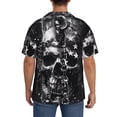 thumbnail image 3 of Kdxio Men's Hawaiian Shirt for Men Short Sleeve Shirt Chained Skull Artwork Summer Casual Holiday Beach Button Down T-Shirts, 3 of 5