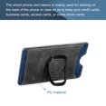 thumbnail image 3 of Adhesive Phone Card Holder with Stand Smart Phones or Cases PU Phone Wallet Adjustable Grey, 3 of 6