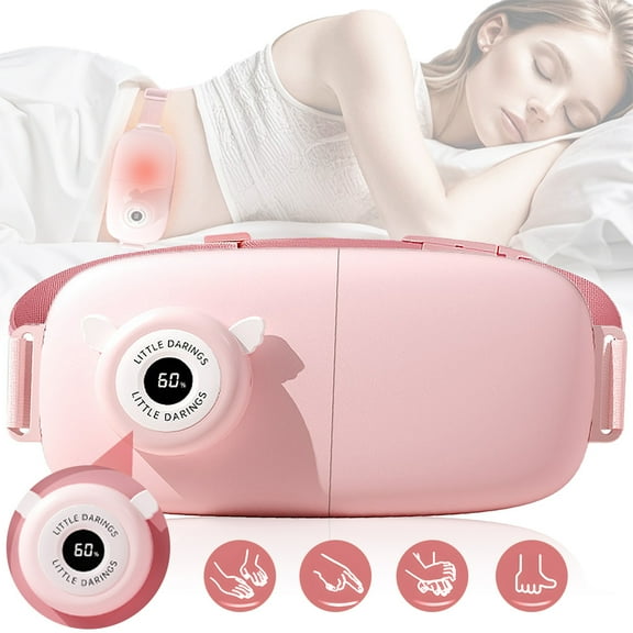 Abdominal Belt Device With Heating And Massage, Noonedibs, For Menstrual Pain, Cycle, Lumbar