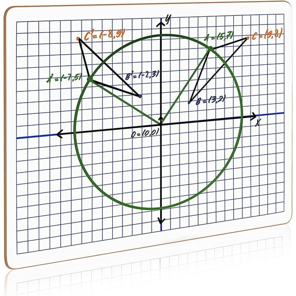 2 Pack Dry Erase XY Axis Lap Board 9 X12 | Interactive Learning Coordinate Grid Whiteboard (Double Sided)