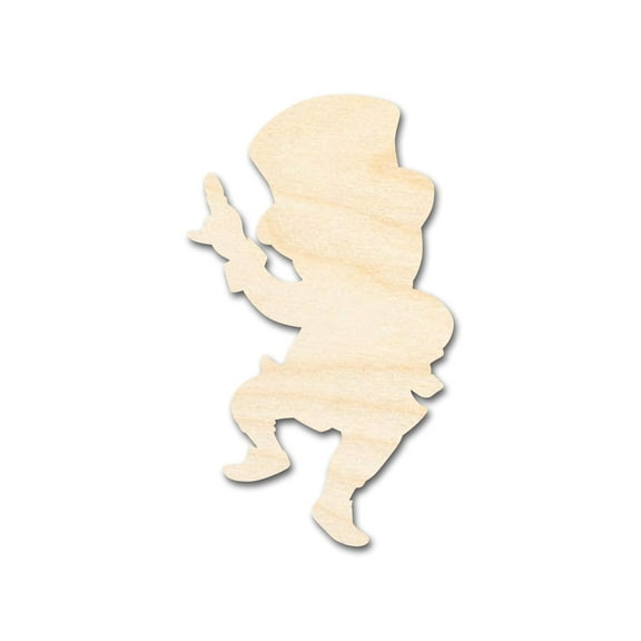 Unfinished Wood Leprechaun Shape 10" / 1/2"