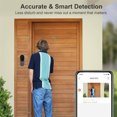 thumbnail image 4 of Aodebiao Smart Video Doorbell, 1080p HD Wireless WiFi Security Camera, Two-Way Audio, Night Vision, IP65 Waterproof, Cloud Storage, Easy Install, Compatible with Alexa & Google Home, 4 of 8