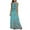 Sky Blue, variant on Birdeem Dresses for Women Ladies Summer Bohemian Vacation Strap Printed Sleeveless Dress