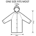 thumbnail image 2 of Chubasqueros para adultos reutilizables, ponchos de lluvia EVA, chubasquero ligero, impermeable, para hombres y mujeres, 350G, 2 of 6