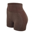 thumbnail image 7 of High Waist Yoga Shorts for Women Workout Running Gym Fitness Stretchable Booty Lifting Athletic Pants with Control Seamless Compression ActivewearBrownL, 7 of 7