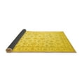 thumbnail image 2 of Ahgly Company Indoor Round Oriental Yellow Traditional Area Rugs, 3' Round, 2 of 4