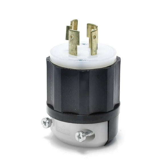Leviton Locking Plug Nylon Indust. 20 Amp 3 Pole, 4 W Nema L 14 - 20 Pole Csa B/W