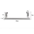 thumbnail image 5 of Stainless Steel Over Door Towel Rack Bar Holders for Universal Fit on Over Cabinet Cupboard Doors 2 Pack, 5 of 5