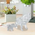thumbnail image 5 of Hand Blown Glass Elephant Figurine, Crystal Animal Sculpture for Home Decor, Living Room Tabletop Accent, Gift for Elephant Lovers, Handcrafted Art Glass Collectible, 5 of 6