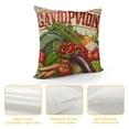 thumbnail image 4 of Vintage Farmhouse Decorative Pillow Covers Farm Fresh Fruits Vegetables Pumpkin Sunflowers Milk Cream Letters Linen Throw Pillow Case Cushion Cover ’’ Set of,Rustic Wood Grain, 4 of 5
