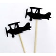 thumbnail image 2 of Darling Souvenir, Plane Shape Cupcake Toppers, Birthday Wedding Party Dessert Decorations - Pack Of 20, 2 of 3