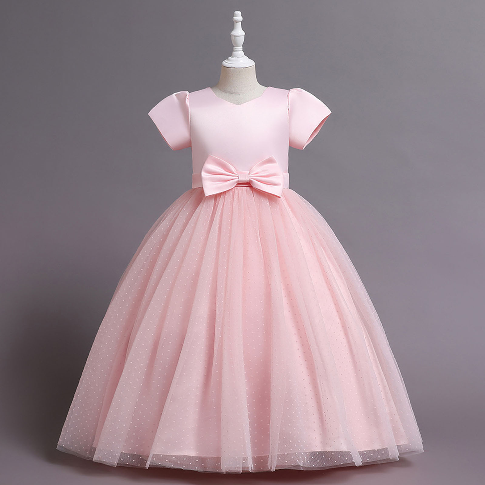 JSCDRPDWL Pink Princess Dress for Girls Little Girls Dress Up Boy Baptism Outfit Baby Clearance Birthday Gifts for Him Baby Girl Clothes Winter Girls, Pink 5-6 Years