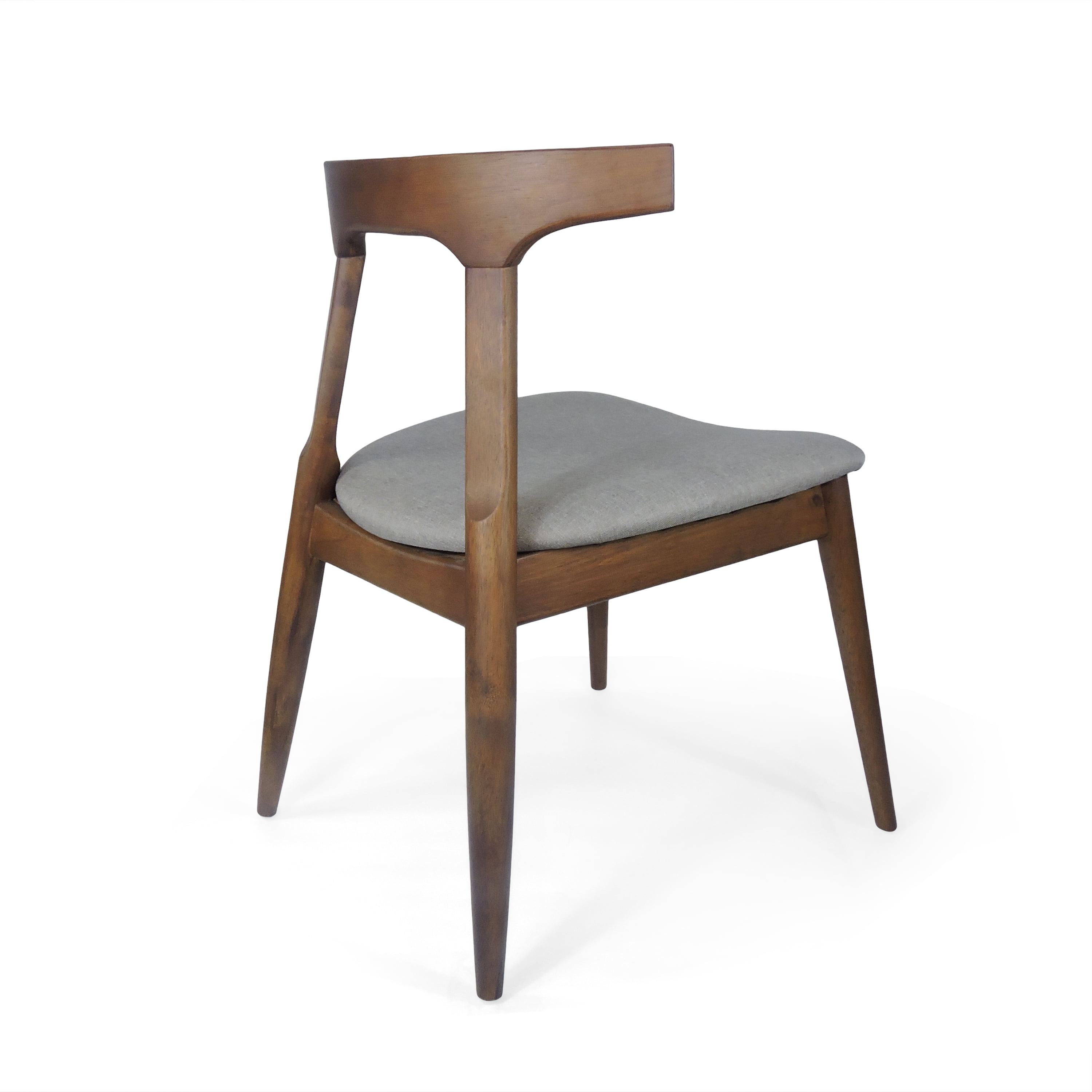 EUROCO Solid Wood Dining Chairs Set of 2, Modern Minimalist Accent Chair Armless,Side Chair for Kitchen Living Room