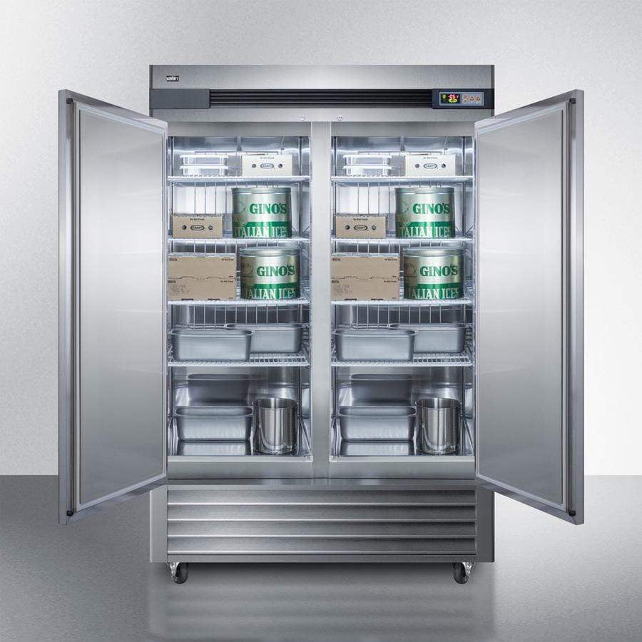 Summit Appliance SCFF497 49 cu. ft. Reach-in All Freezer, Stainless Steel