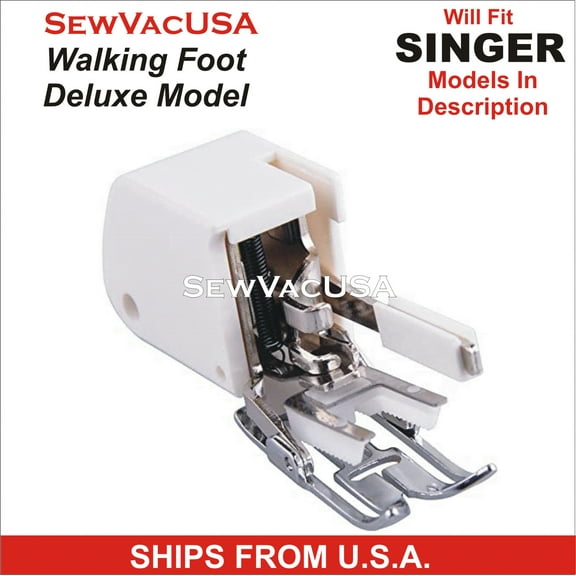 Singer Simple Compatible Walking (Even Feed) Foot Fits 2932, 3116 & More Sew Description