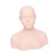 thumbnail image 3 of Cabeza de maniquí de cosmetología para práctica de masajes, suave con hombros, modelo para entrenamiento, práctica de maquillaje y belleza., 3 of 9