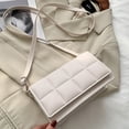 thumbnail image 4 of Bolso bandolera de mujer en piel con diseño cuboideblanco, 4 of 6