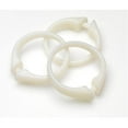 thumbnail image 1 of Carnation Home Fashions USCRD-10 Crochets de Rideau de Douche en Plastique Transparent Givré, Ensemble de 12, 1 of 3
