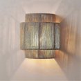 thumbnail image 3 of Japanese Wabi-Sabi Retro Rattan Weaving Wall Lamp LED Wall Sconces, 3 of 4