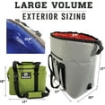 thumbnail image 4 of Enthusiast Gear 24 Can Soft-Sided Cooler with Shoulder Strap, Green, 4 of 8