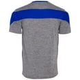 thumbnail image 2 of Holloway Sportswear M Boys Electron Short Sleeve Shirt Graphite Heather/Royal 222626, 2 of 5
