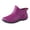 Purple, variant on Women's Short Rain Boots Water Proof Ankle Boot Slip on Hiking Walking Shoes Ladies Rainy Day Gardening Work Booties Purple Size 7