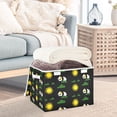 thumbnail image 5 of Foldable Fabric Storage Bin With Handle Collapsible Basket Box Storage With Lid Organizer Panda, 5 of 7