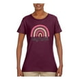 thumbnail image 3 of Waymaker Rainbow Inspirational/Christian Womens Graphic T-Shirt, Maroon, 3X-Large, 3 of 5