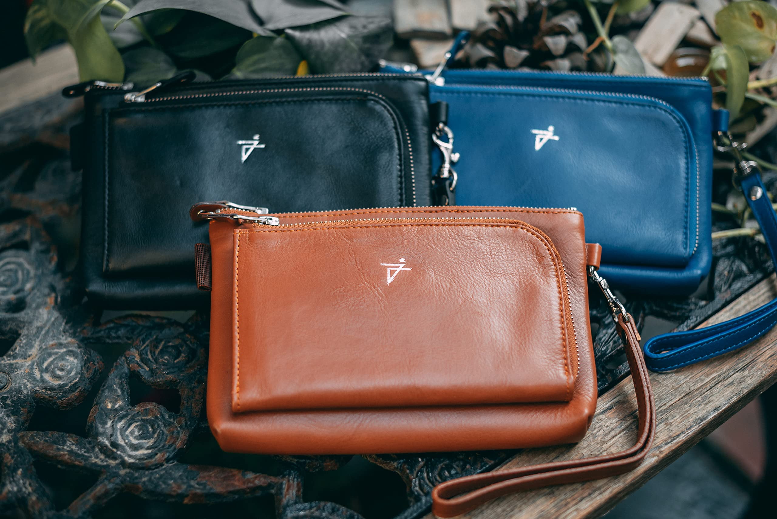 Leather Crossbody Bag Black Clip-on Everyday Purse Waist Bag for Women by Juzar Tapal Collection
