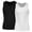 2 Pack Black White, variant on LALAMELON Mens Compression Shirt Vest Sleeveless Tummy Control Body Shaper Workout Undershirt