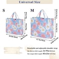 thumbnail image 2 of FORMRS Womens Corduroy Tote Bag Crossbody Shoulder Handbag with Pocket, Pink Daisy, 2 of 7