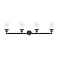 thumbnail image 2 of Innovations Lighting  Bell 4 Light 42" Bath Vanity Light Matte White/Matte Black, 2 of 5