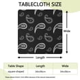 thumbnail image 2 of 34x34 Inch Bohemian Style Square Tablecloth with Elastic Border, Fitted Cover for Card Tables and Kitchen Dining, 2 of 6