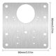 thumbnail image 3 of Cabinet Hinge Repair Plate Stainless Steel Silver 9x9 cm 2-pack, 3 of 5