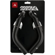 Profle Design Boxer Bar Ends: Black L-Bend Bicycle Handlebar End Grips