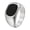 Silver, variant on Black Enamel Rings for Men Women Couples Signet Band Square Vintage Stainless Steel Pinky Ring Unisex Chunky Minimalist Simple Cool Statement Personalized Gift Jewelry Silver Plated Size 8