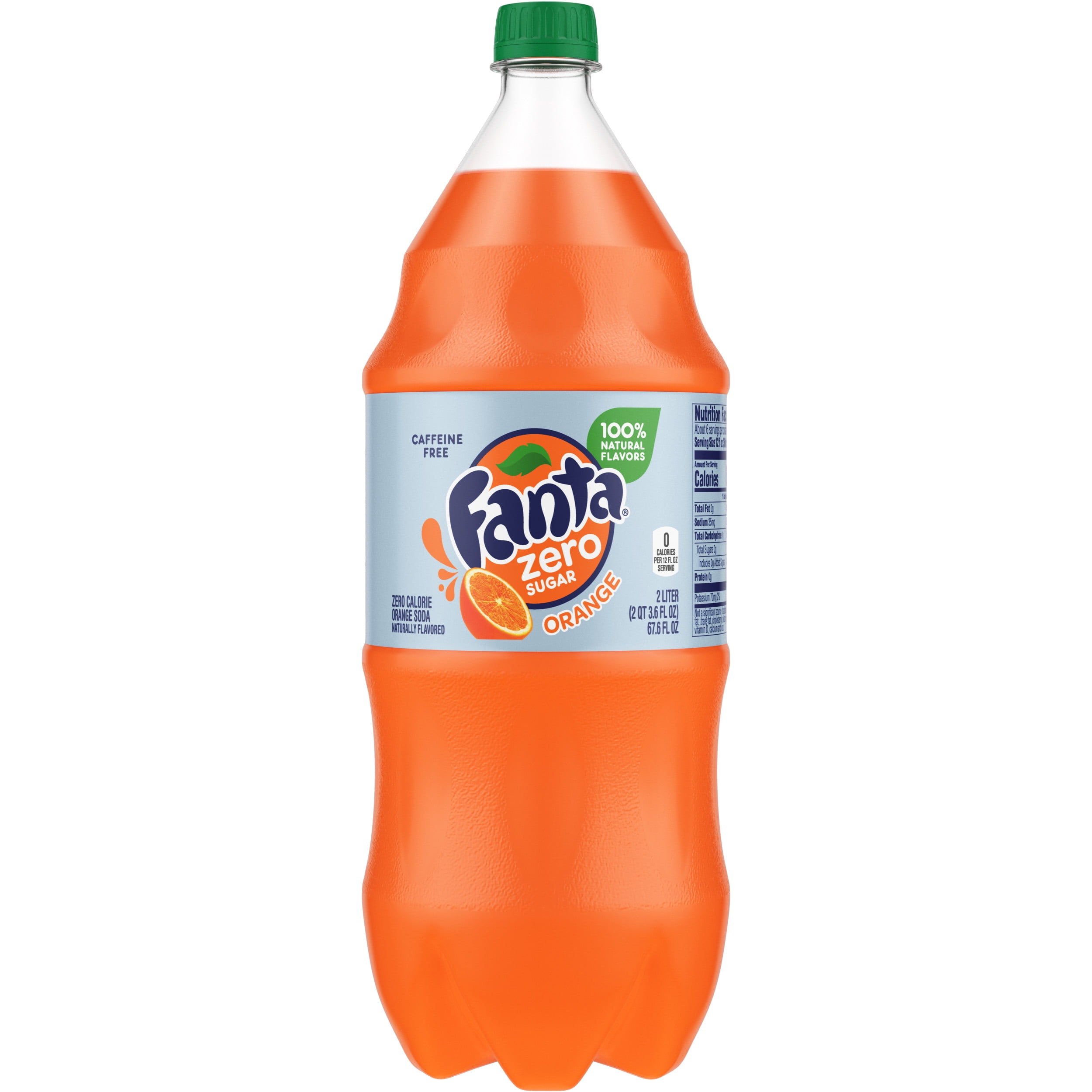 Fanta CaffeineFree Orange Zero Sugar Fruit Flavored Soft Drink Soda