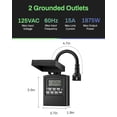 thumbnail image 6 of BN-LINK 7 Day Outdoor Heavy Duty Digital Programmable Timer, Outdoor Timer Outlet Waterproof, 2 Grounded Electrical Outlets for Christmas Lights, 15A 1/2HP,ETL Listed, 6 of 8