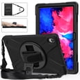 thumbnail image 4 of XYX Case for Lenovo Tab P11 Plus/Tab P11 11.0 inch Released 2021 with 360 Degree Rotating, Hand Strap, Shoulder Strap, Black, 4 of 7