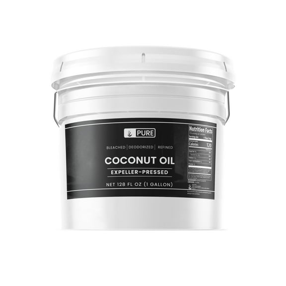Pure Original Ingredients Coconut Oil 1 Gallon Hexane-Free & Gluten-Free, Non-Hydrogenated