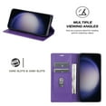 thumbnail image 5 of for Google Pixel 6A Wallet Case with Credit Card Holder & Cash Pocket, Luxury PU Leather RFID Blocking Folio Flip Kickstand Magnetic Clasp Protective Phone case for Women Men,Purple, 5 of 8