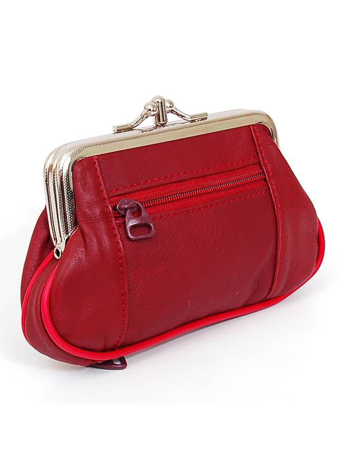 Cute Fire Red Bird Wallet for Women Leather Zipper Phone Coin Purse