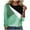 Green, variant on IROINNID Womens Plus Size Tops Home Round-Neck Fashion Contrast Color Long Sleeve T-shirt Blouse,Blue