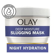 Olay Deep Moisture Slugging Wash-Off Mask With Shea Butter, Fragrance Free, All Skin Types, 3.4 oz