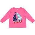 thumbnail image 3 of Inktastic Sailing Boat, Sailor, Sailing, Boat, Ship, Sails Boys Long Sleeve Toddler T-Shirt, 3 of 5