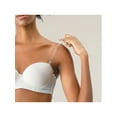 thumbnail image 5 of INSPIRE CHIC Women's Invisible Clear Elastic Clear Bra Shoulder Strap White, 5 of 5