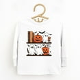 thumbnail image 6 of Halloween Bookshelf Ghosts - Toddler Long Sleeve Graphic Tee and Youth Long Sleeve Graphic T-Shirt, 6 of 13
