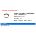 thumbnail image 2 of Exhaust Line Gasket - Compatible with 1989 - 1993 BMW 535i 1990 1991 1992, 2 of 2