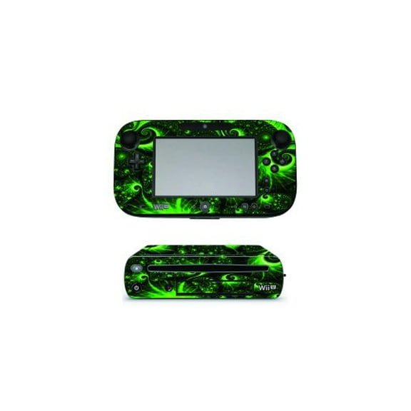 Nintendo Wii U GREEN SWIRLS Console Skin