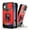 Red, variant on TECH CIRCLE Phone Case for iPhone 6S/6 Plus (5.5 Inch) - Sliding Cover for Camera, Silicone/Plastic Protective Composite Case, Shockproof Drop Proof Rugged Cover with Kickstand /Card Holder (Red)